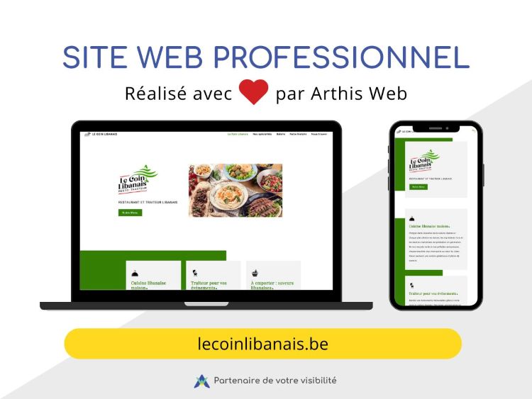 Cr�ation site web Onepage HTML pour Le Coin Libanais